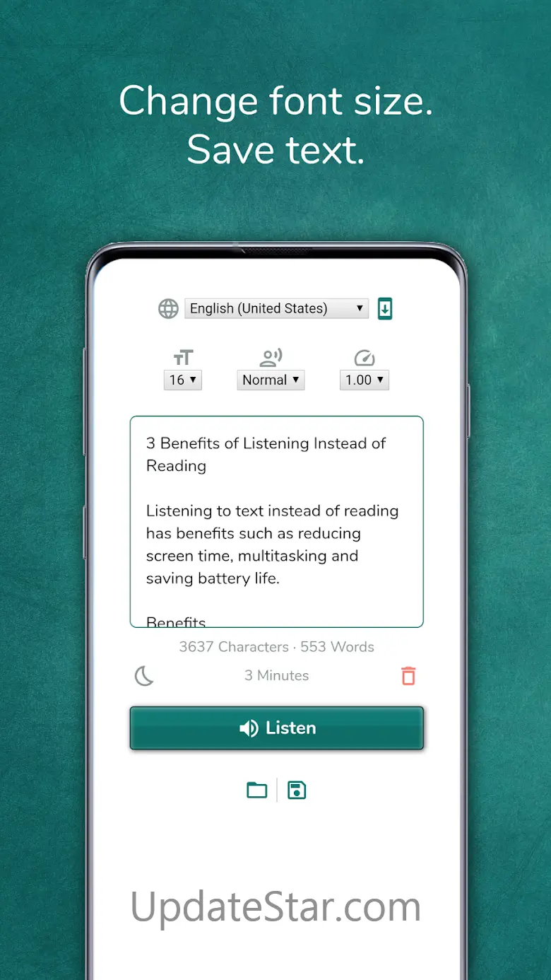 Text reader - text and voice 1.0.23