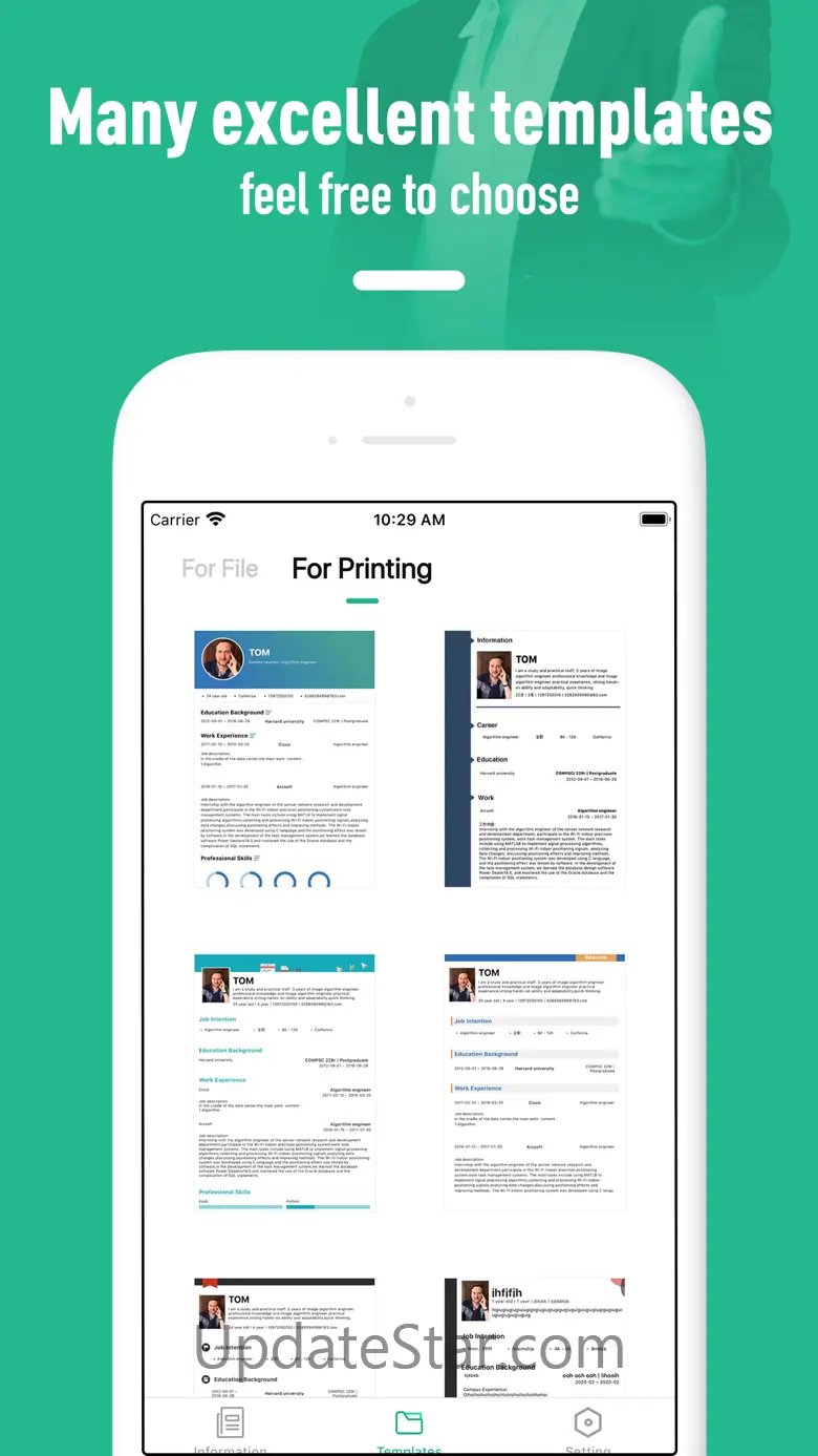 Resume builder - template 2.5