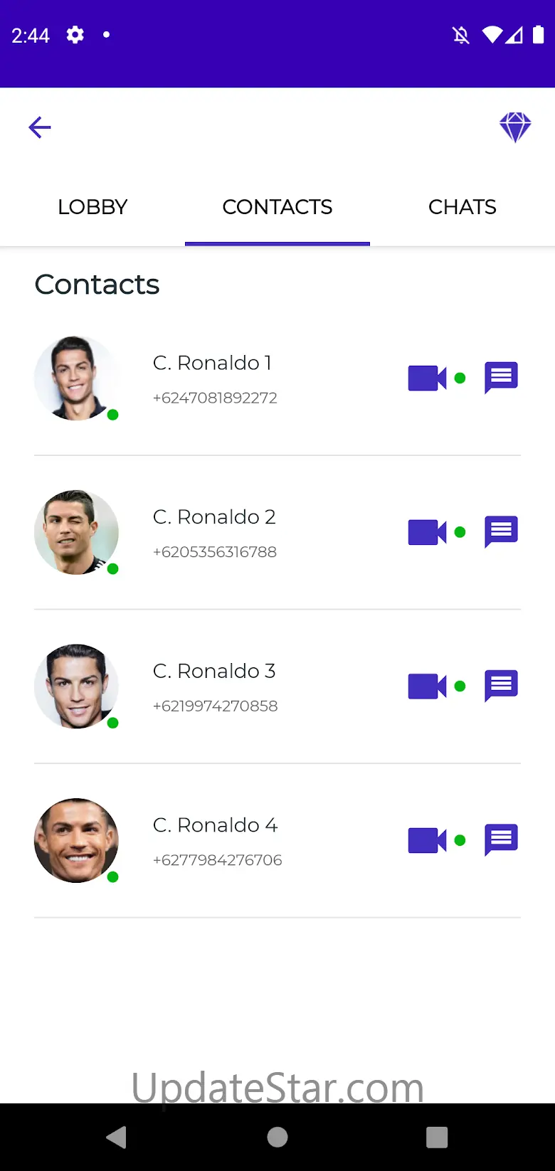 Ronaldo Fake Chat & Video Call 4.2.1