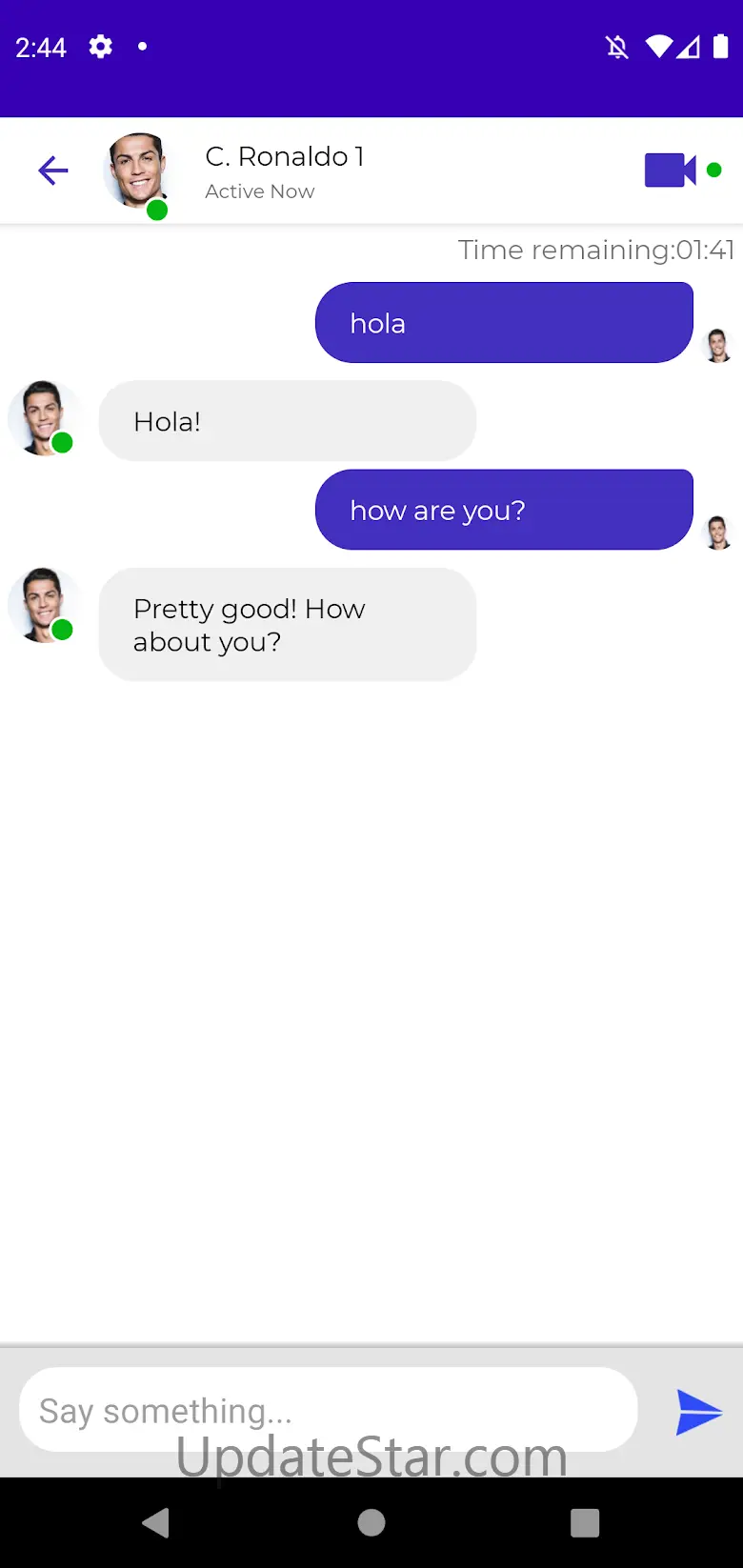 Ronaldo Fake Chat & Video Call 4.2.1
