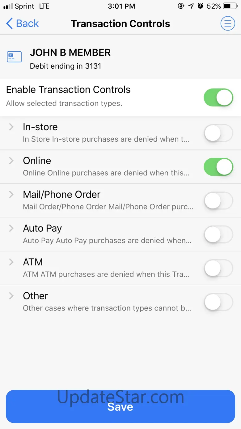 Genisys Card Controls 3.11.4