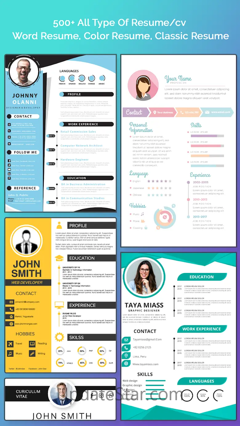 CV Maker App: PDF, DOC Format 6.18