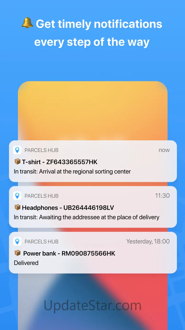 Package tracker: Parcels Hub 1.5.1