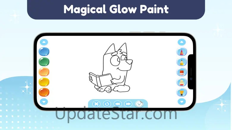 Bluey Glitter Book art App 1.2