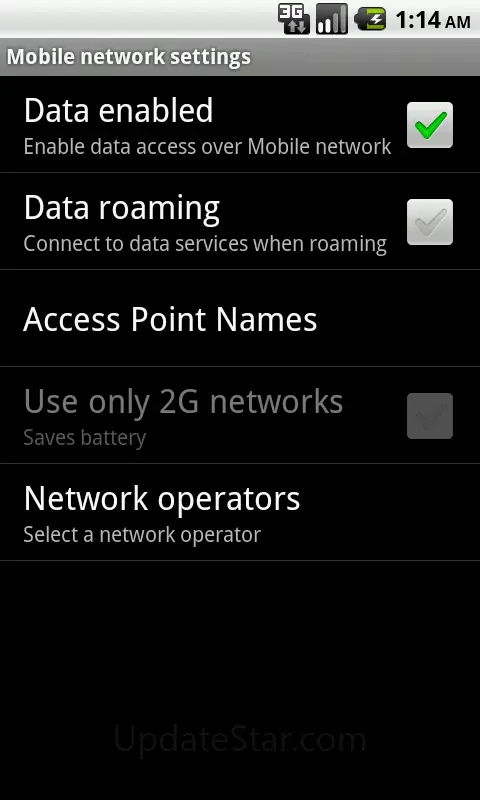 Mobile Network Settings 1.3