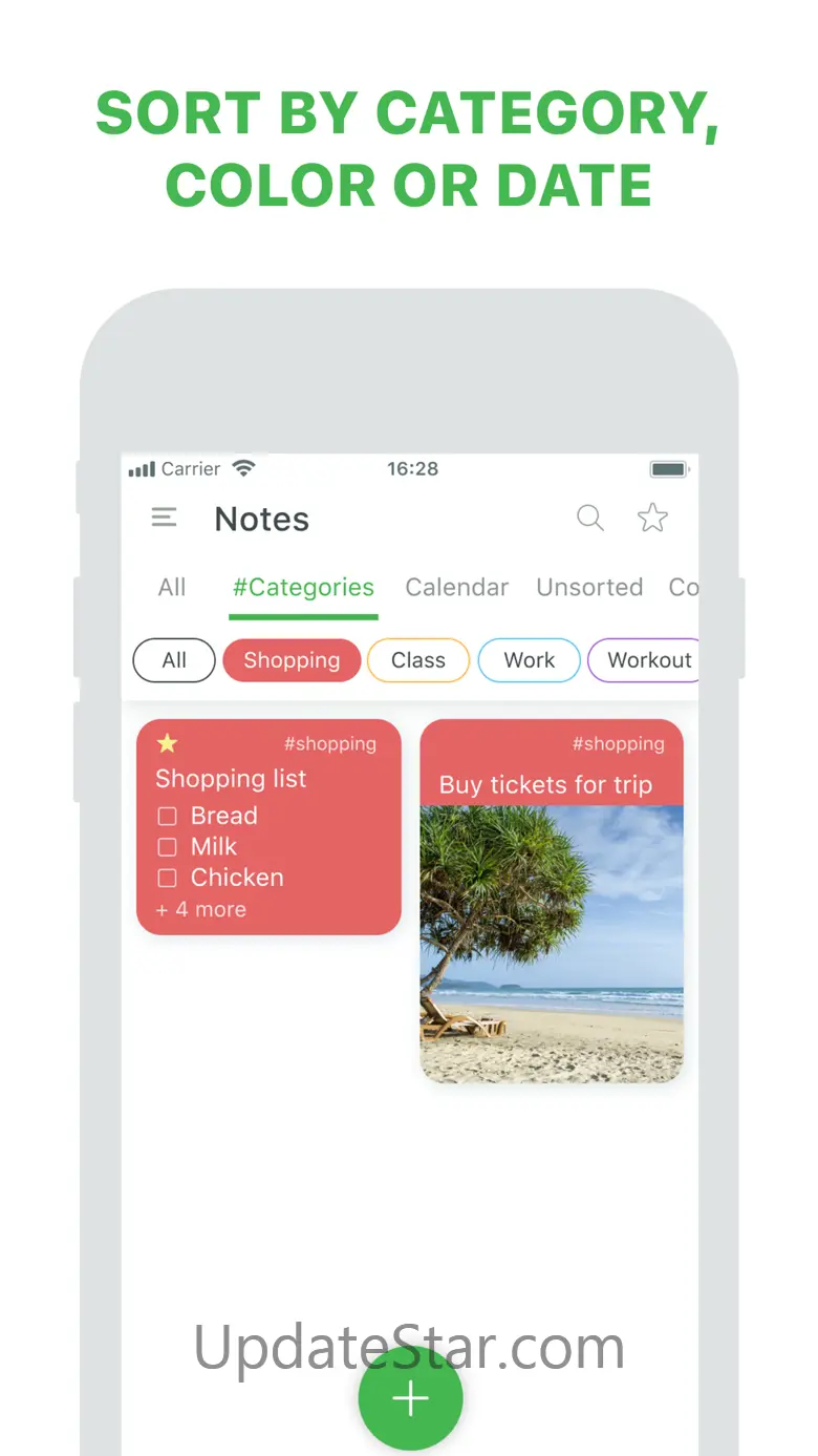 Notes: notepad and lists 1.1.28