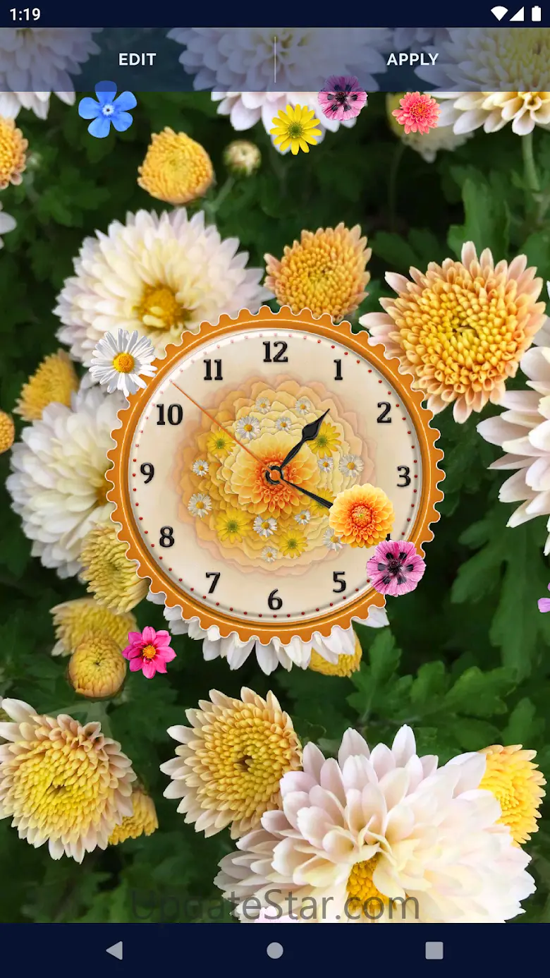 Flower Blossoms Spring Clock 6.10.25