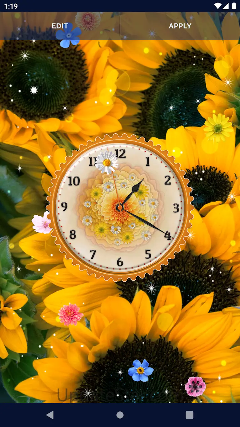 Flower Blossoms Spring Clock 6.9.71