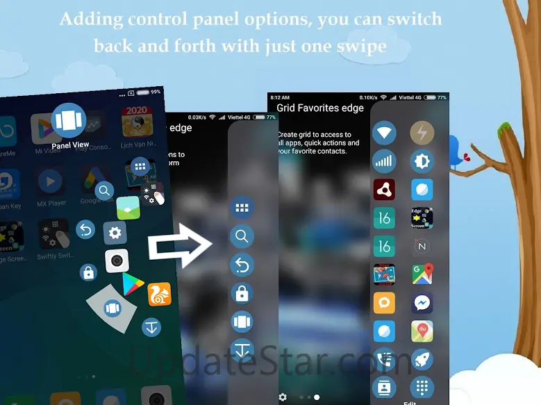 Side bar screen Swiftly Switch 4.3.3