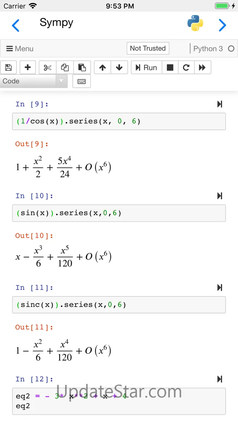 Carnets - Jupyter 1.8.4