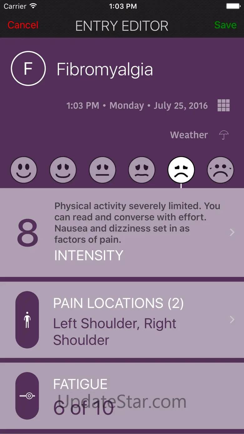 My Pain Diary & Symptom Tracker: Gold Edition 1.04
