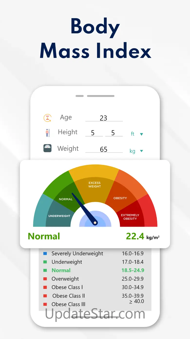 BMI, BMR & Body Fat Calculator 1.10.3