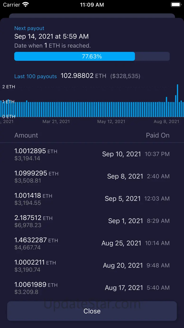 My Ethermine - mining monitor 2.7