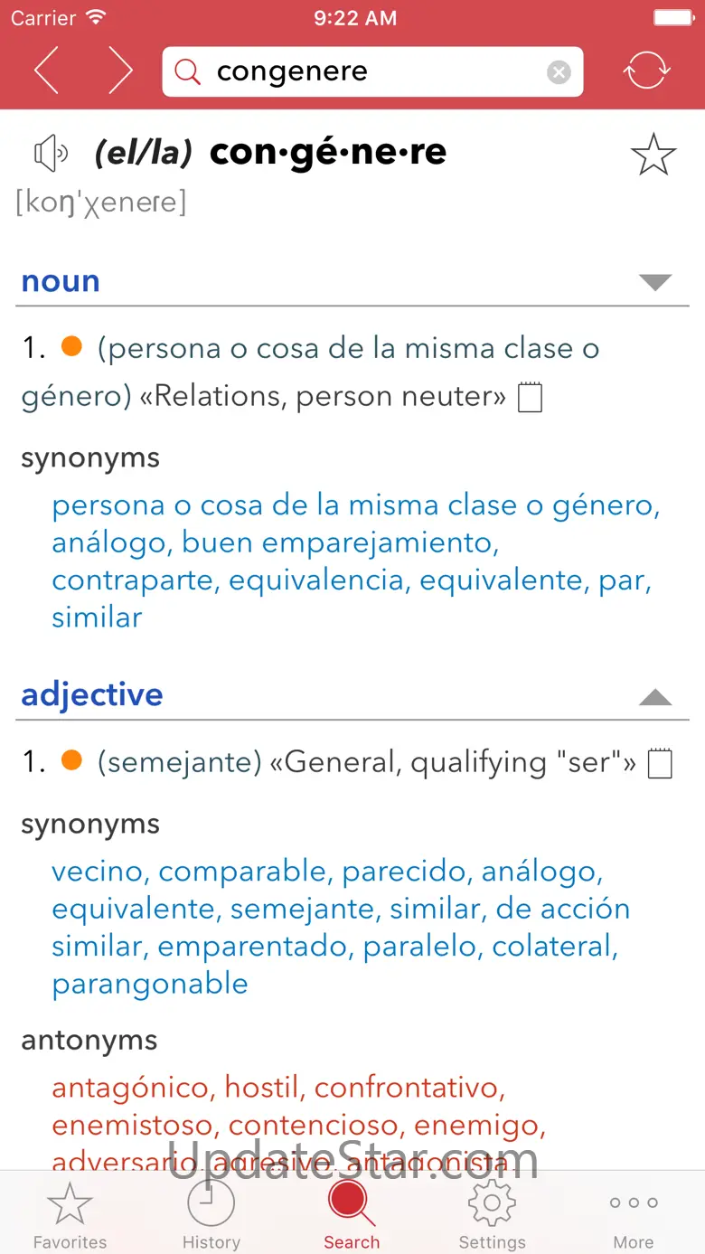 Spanish Thesaurus 8.8.0