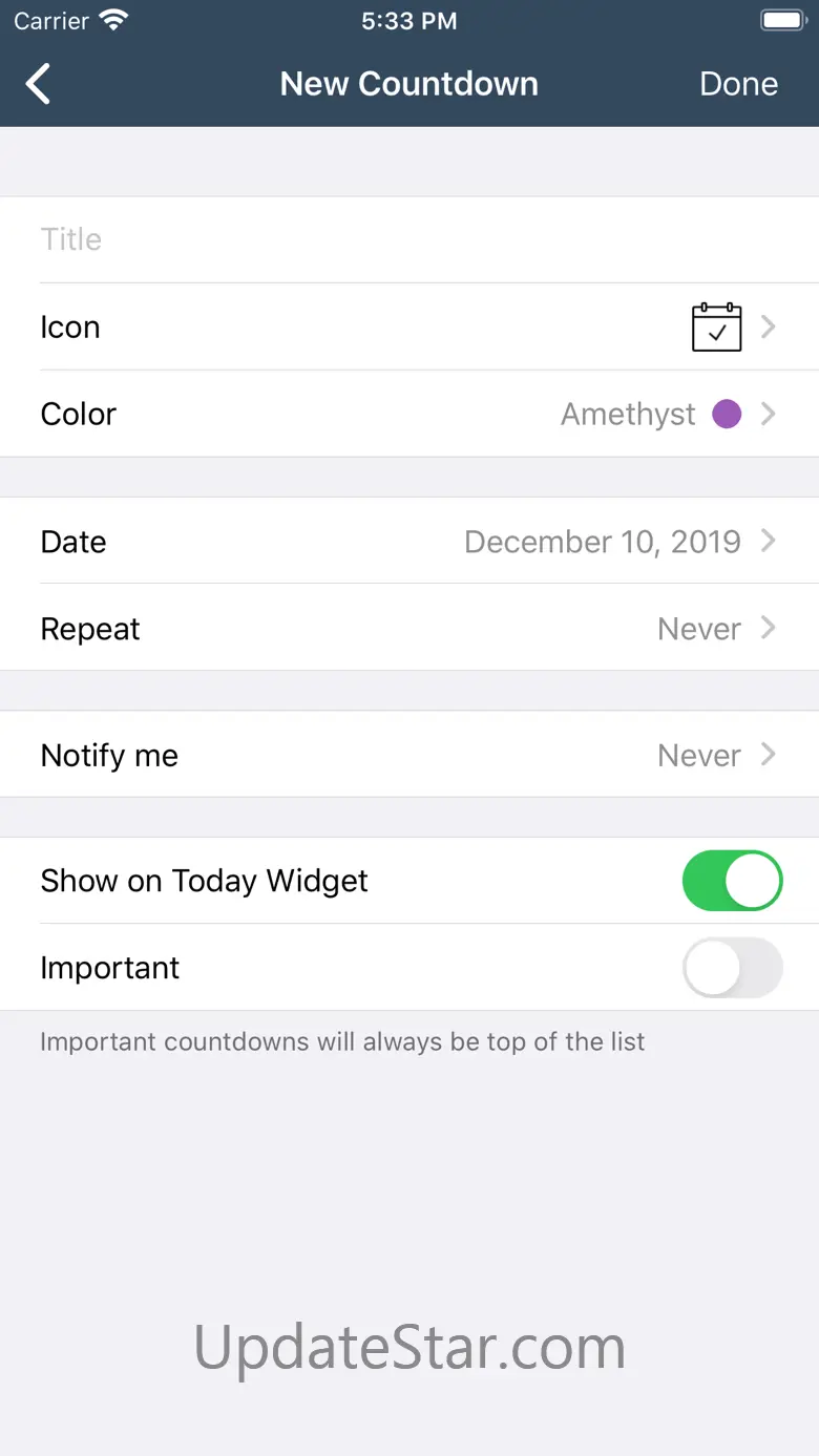 CountOnly - Countdown Days App 1.4.1