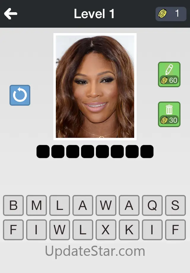 Tennis, find who is the famous tennis player, pics quiz 1.0