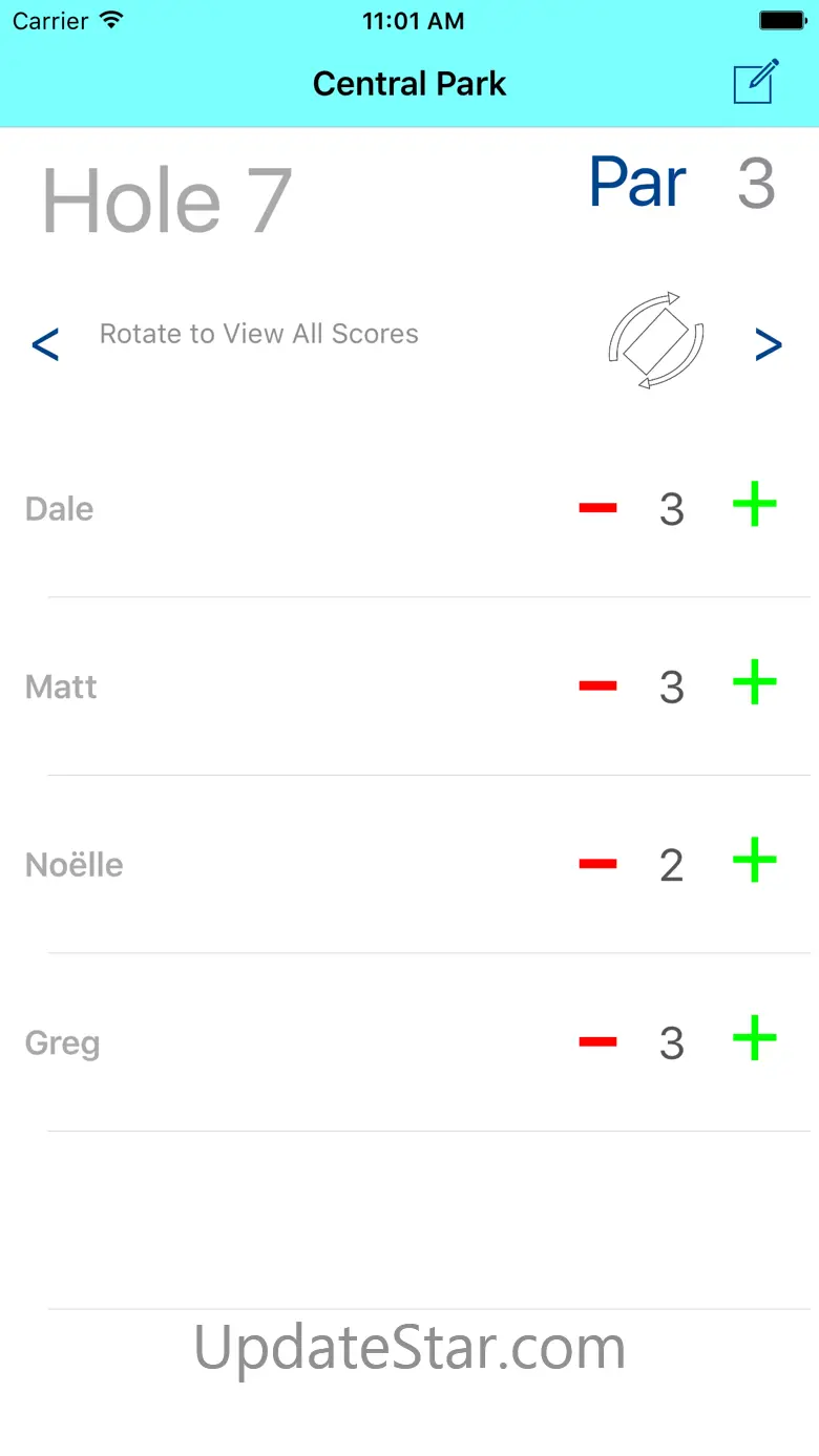 Under Par Scorecard 1.6
