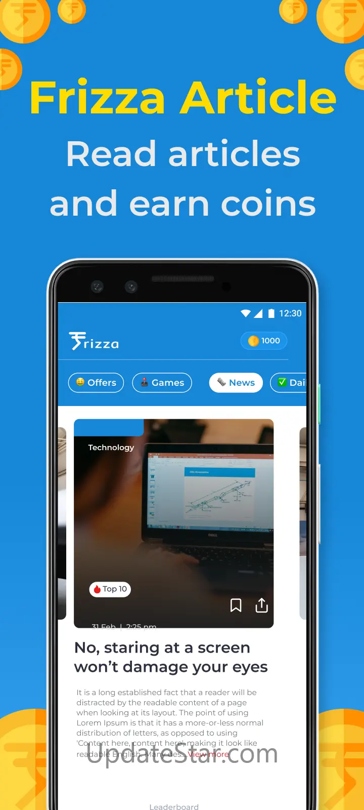 Money earning app Frizza 20.5