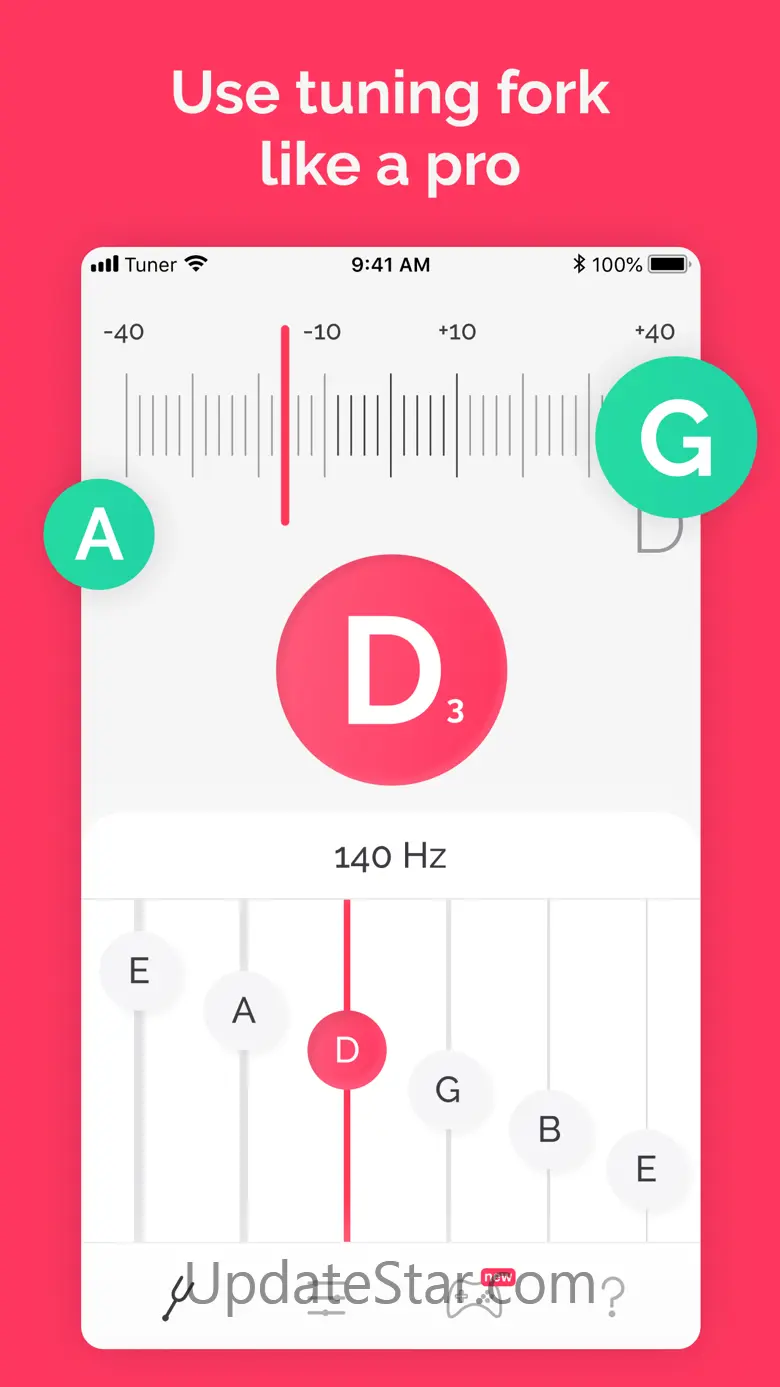 Tuner: guitar, ukulele, bass 1.64