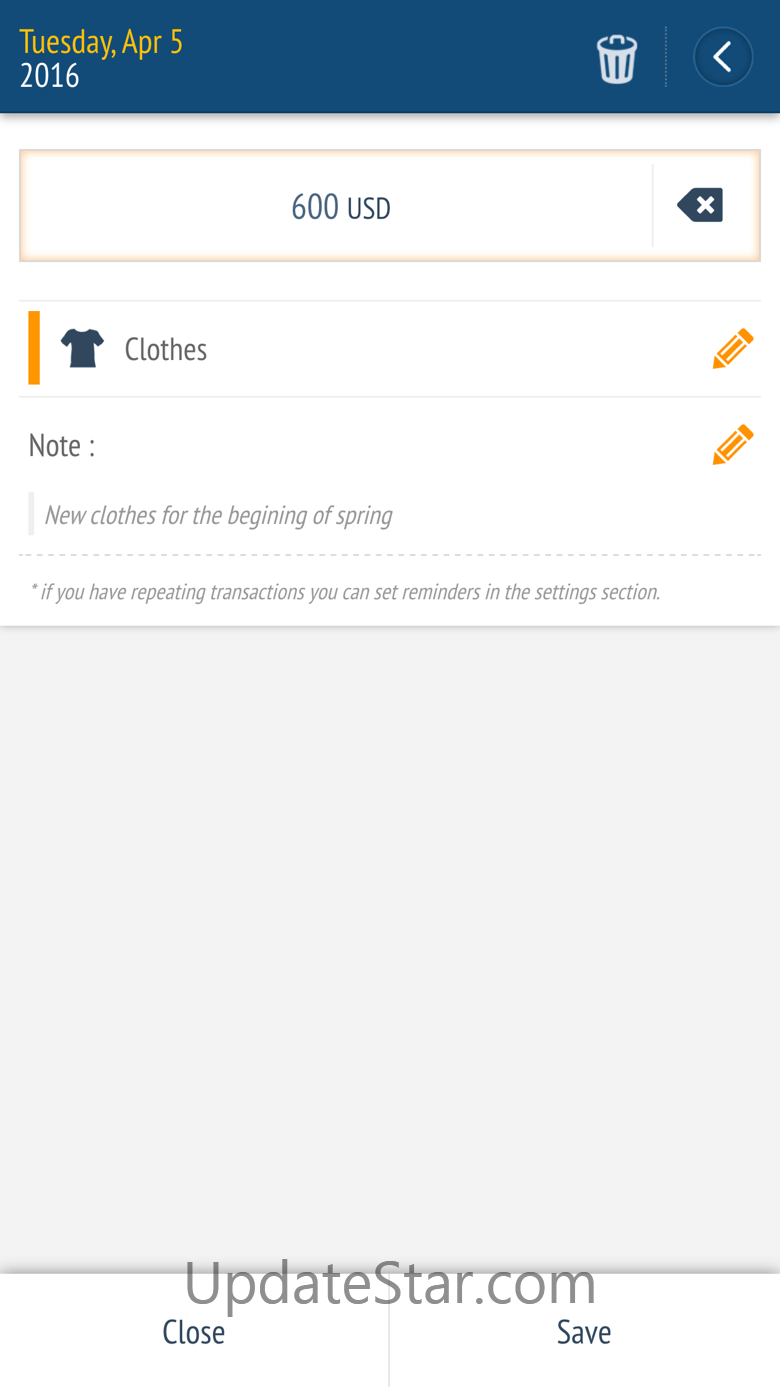 Expense manager -Money tracker 2.3.0