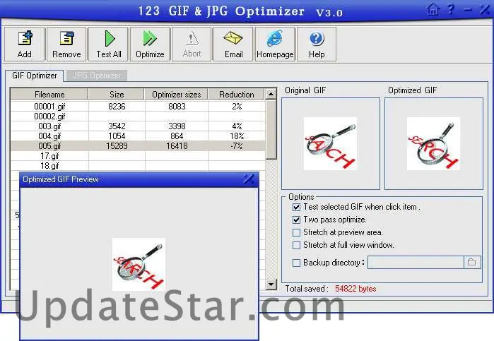 123 GIF/JPG Optimizer 3.0