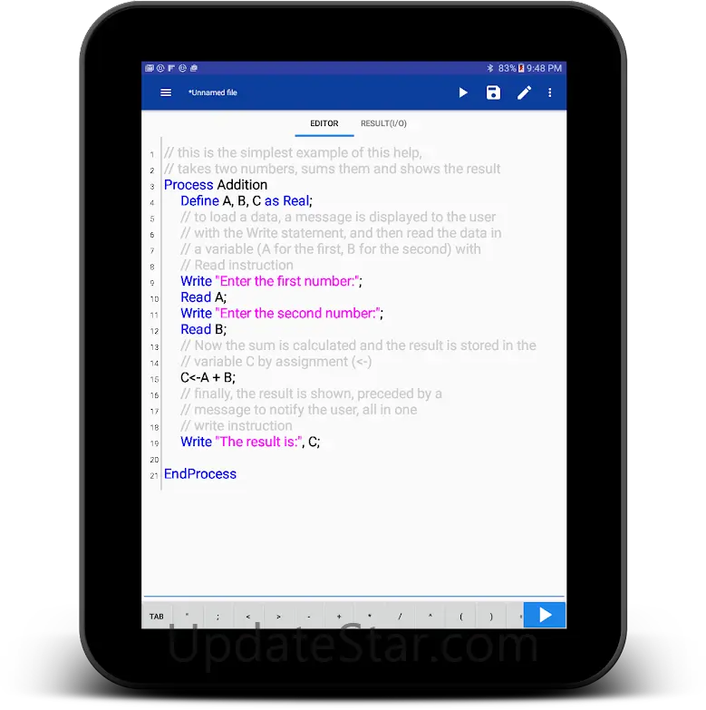 Pseudocode, PSeInt, Visualg 2.1.1