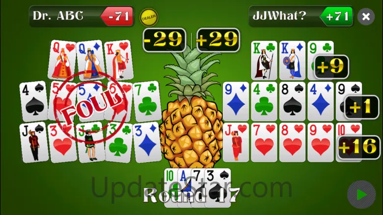 ABC Open Face Chinese Poker with Pineapple - 13 Card Game 4.3