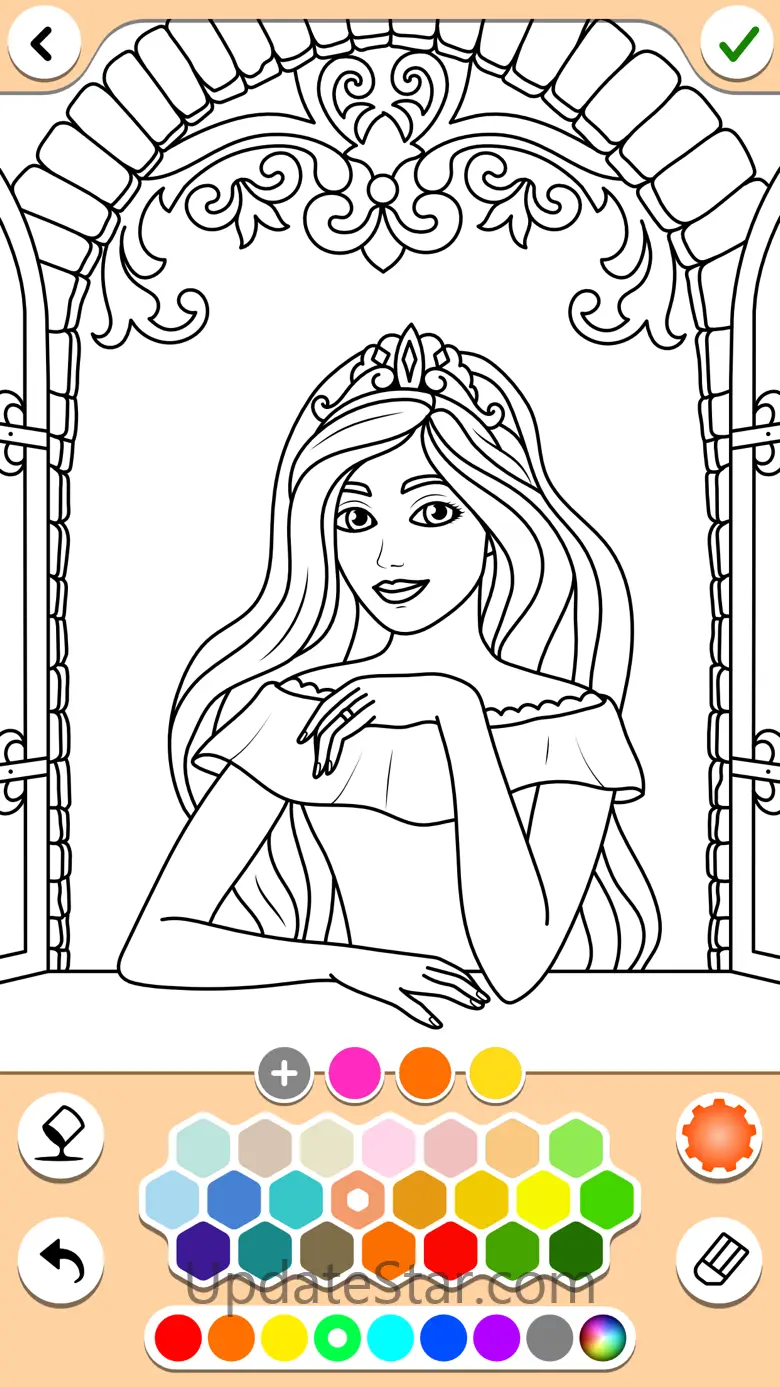 Princess coloring book 4 girls 17.1.4