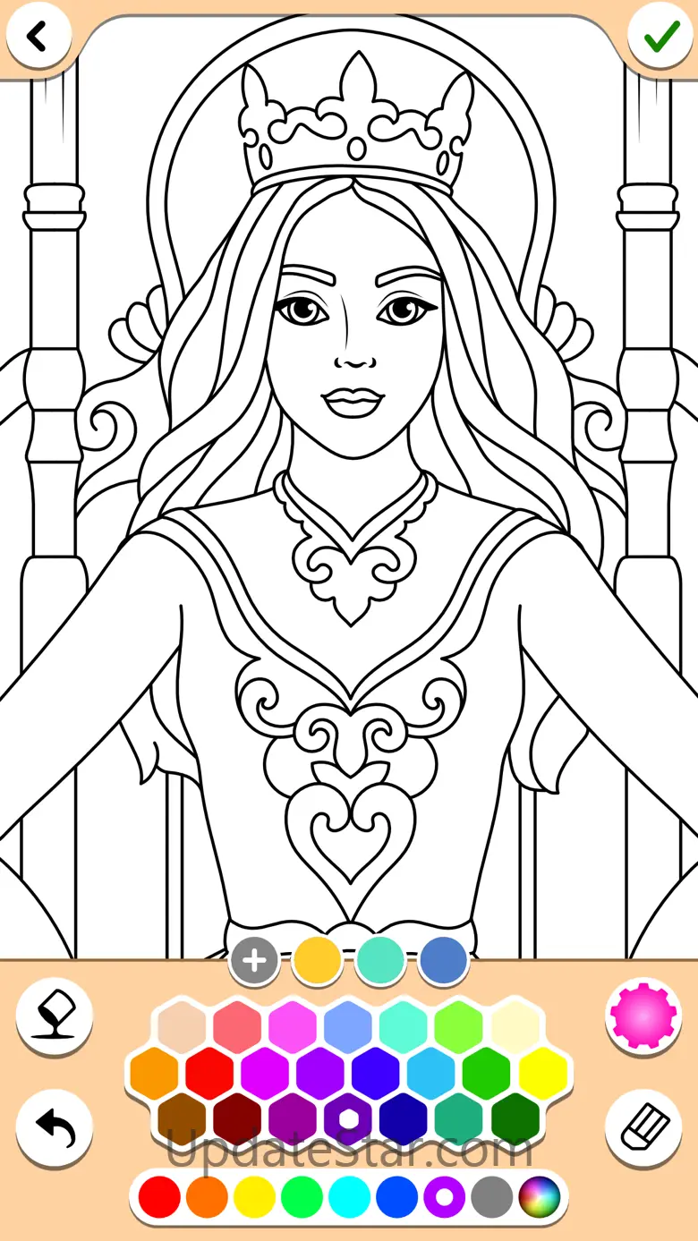 Princess coloring book 4 girls 17.1.4