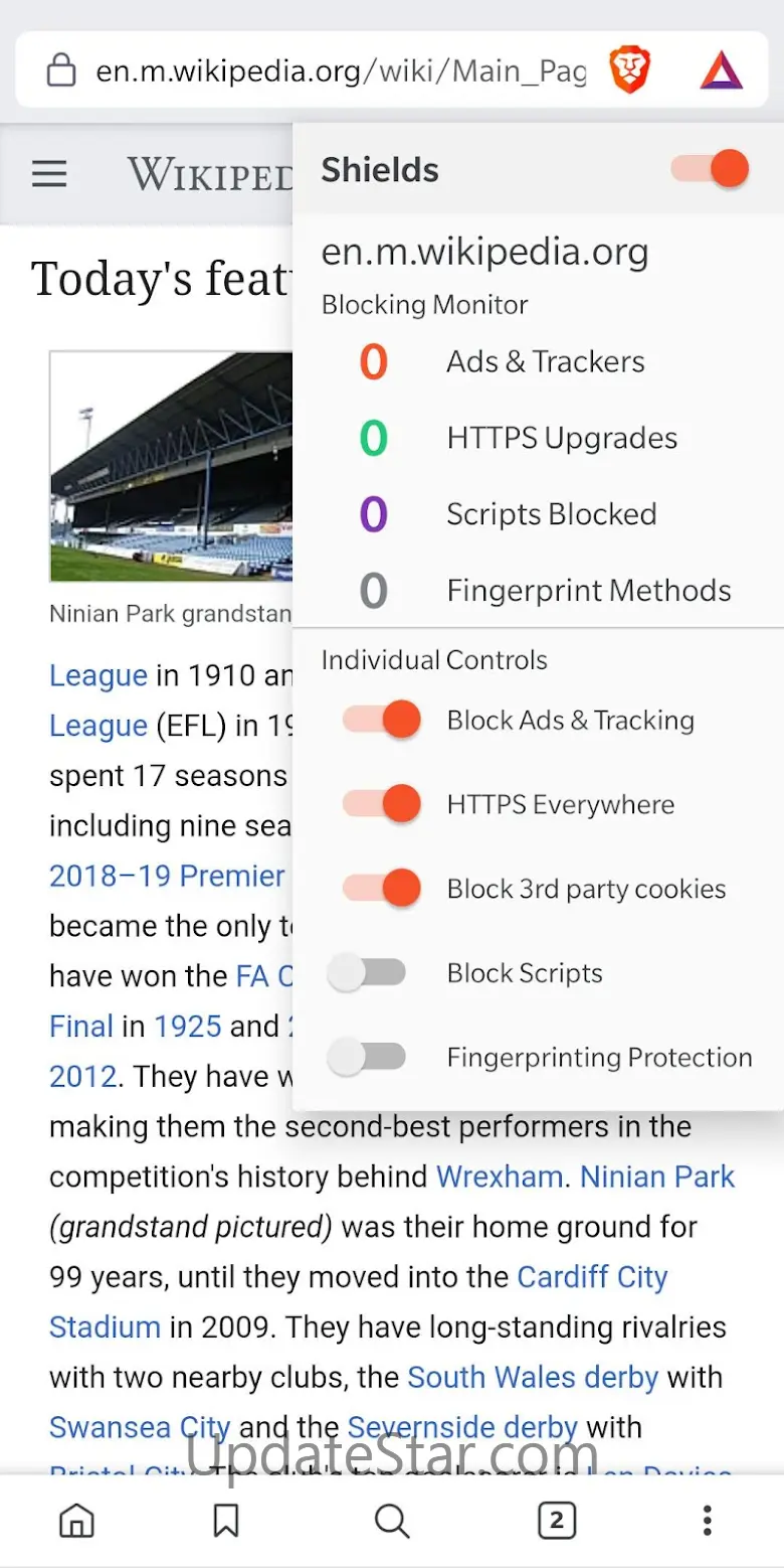 Brave Browser (Beta) 1.74.31