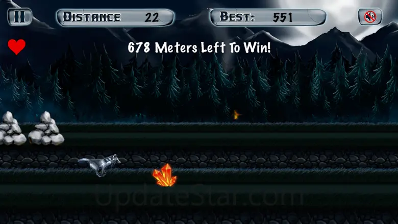 The Wolf Running Among Woods 2.0