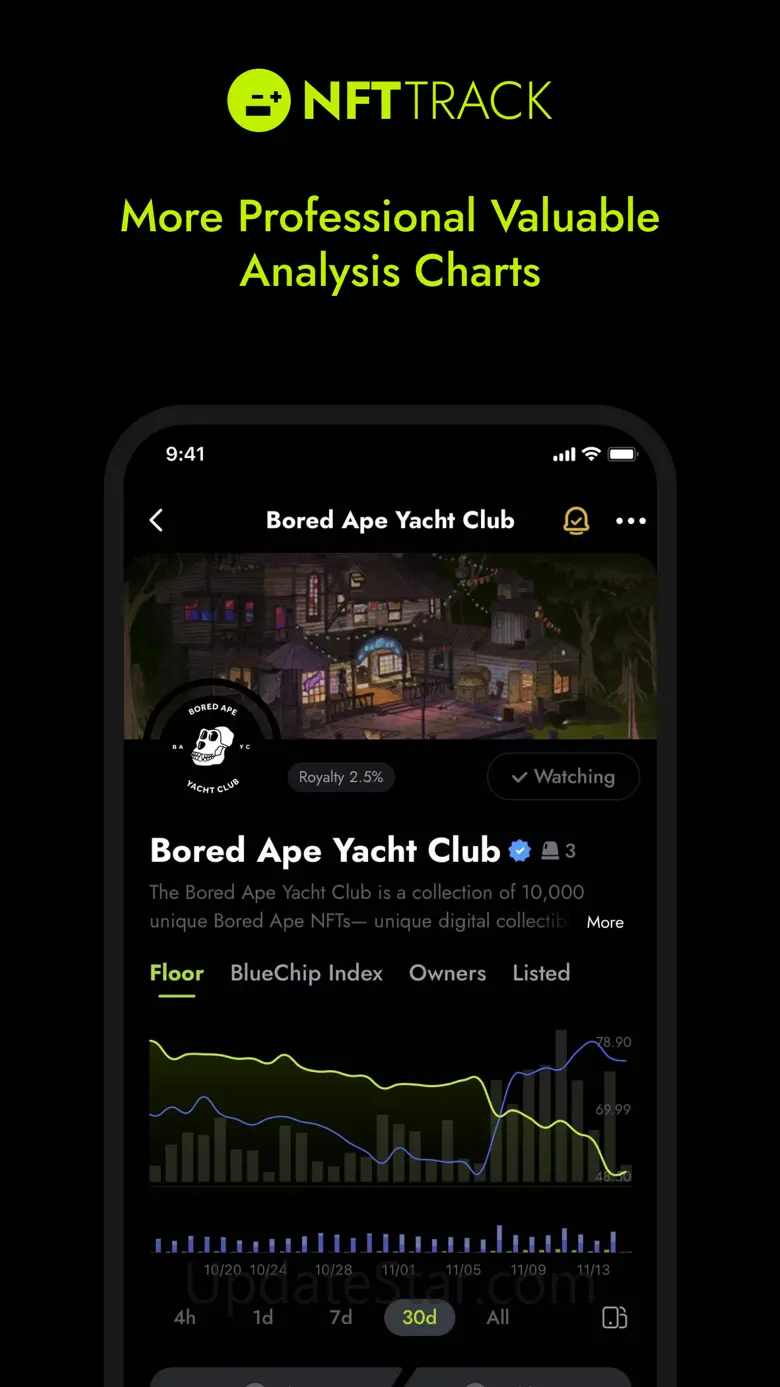 NFTTrack - new screen widgets 2.3.1