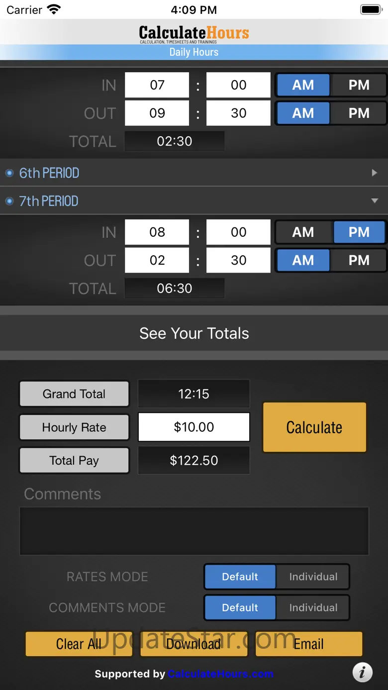 Calculate Hours Worked Version 4.0