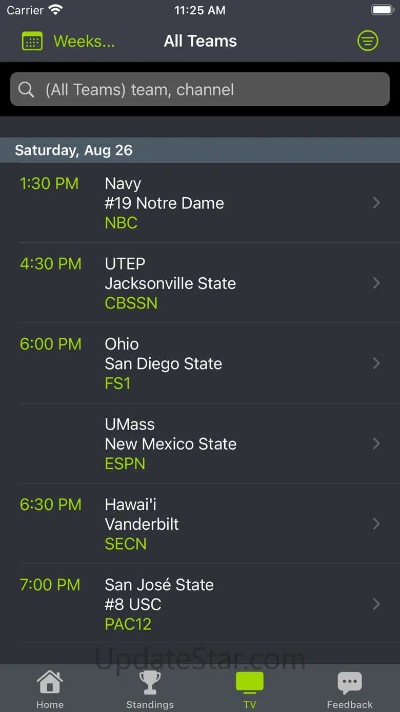 Clemson Football Schedules 5.2.0