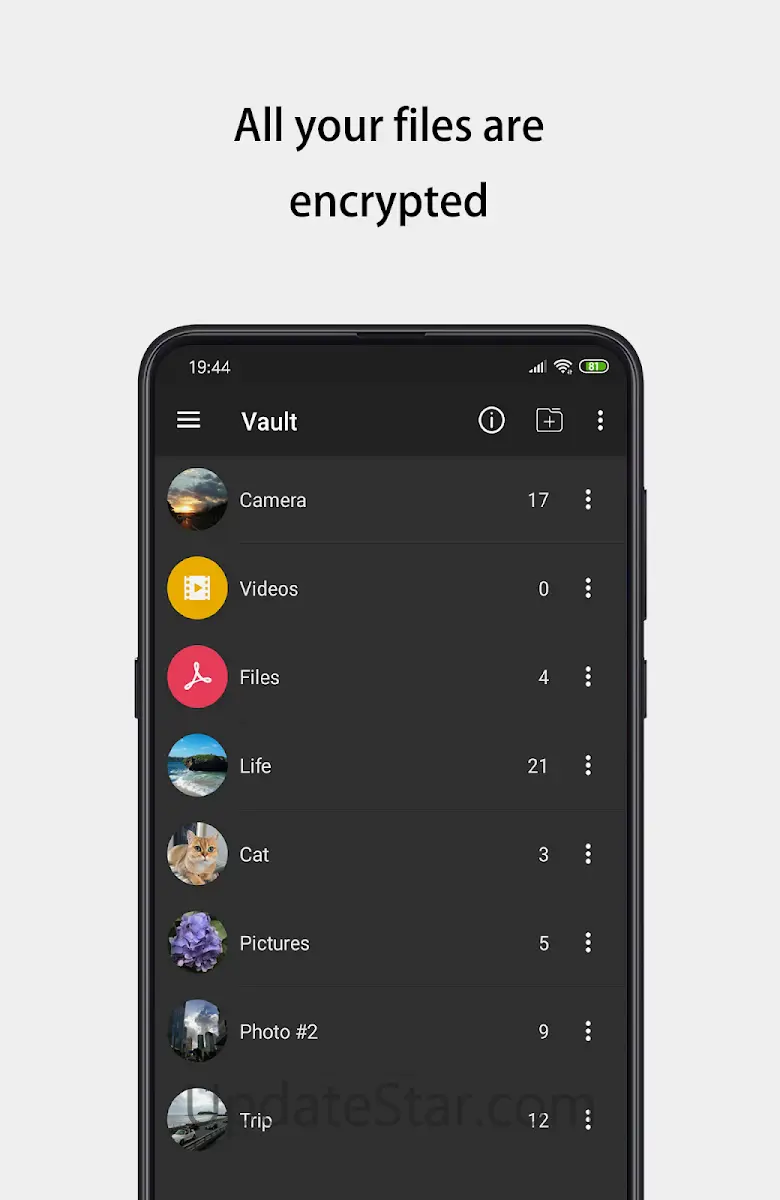 Calculator - hide photos 10.8.1