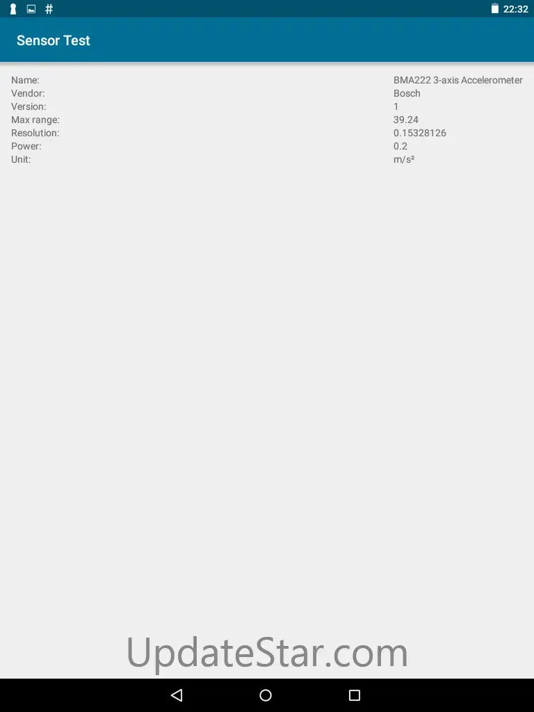 Sensor Test 1.6.9