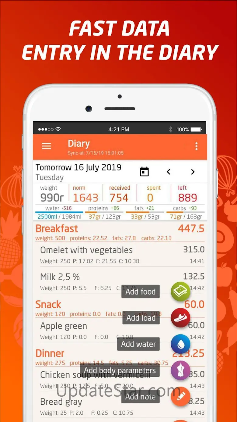 Calorie Counter, Diet Plan 3.2.14