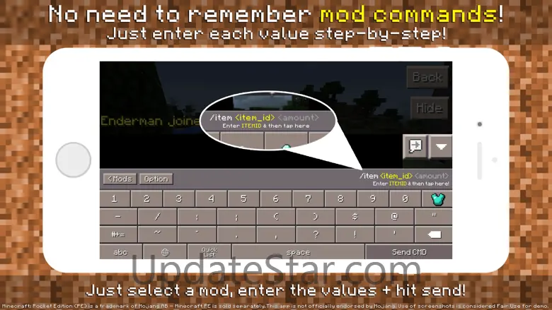 PE Mods - Custom Keyboard for Minecraft Pocket Edition 1.0
