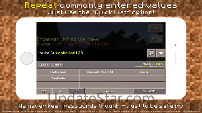 PE Mods - Custom Keyboard for Minecraft Pocket Edition 1.0