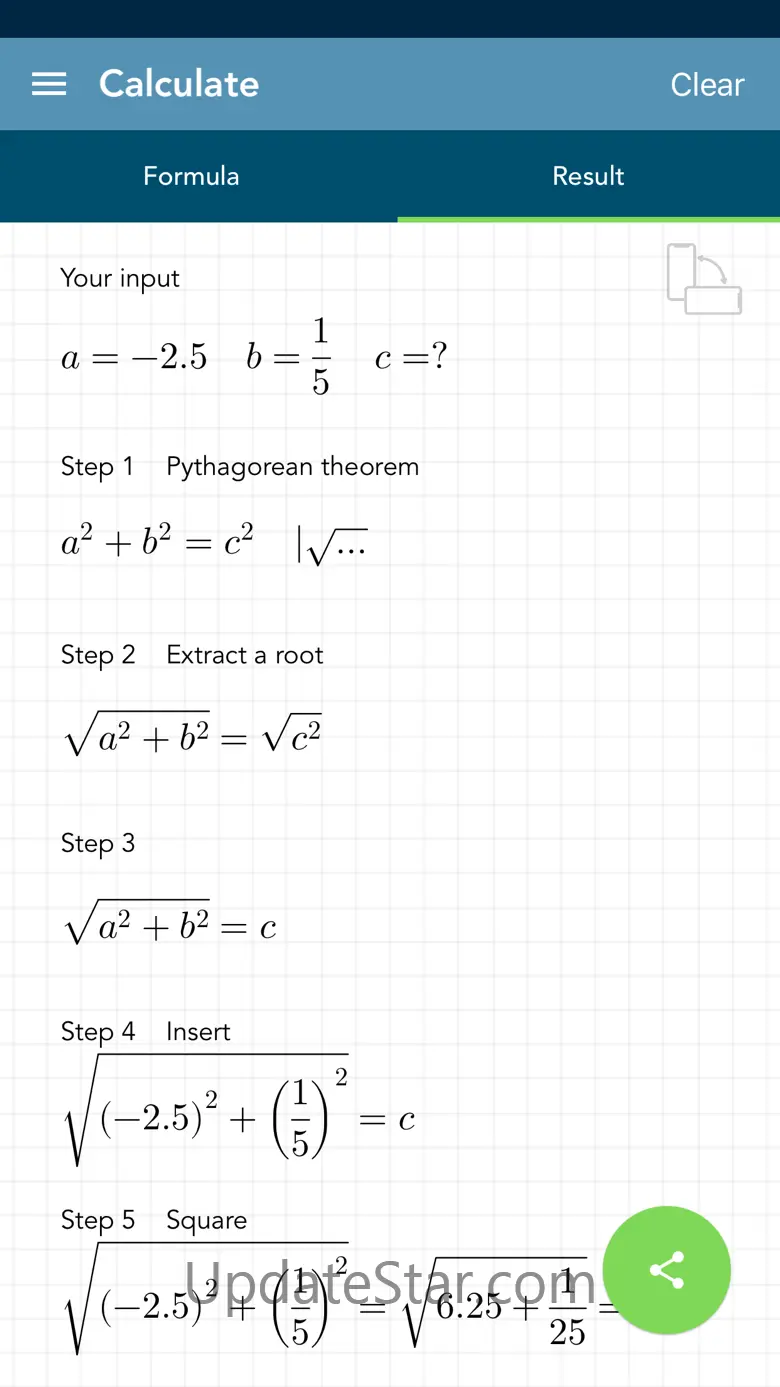 Solving Pythagoras 1.501