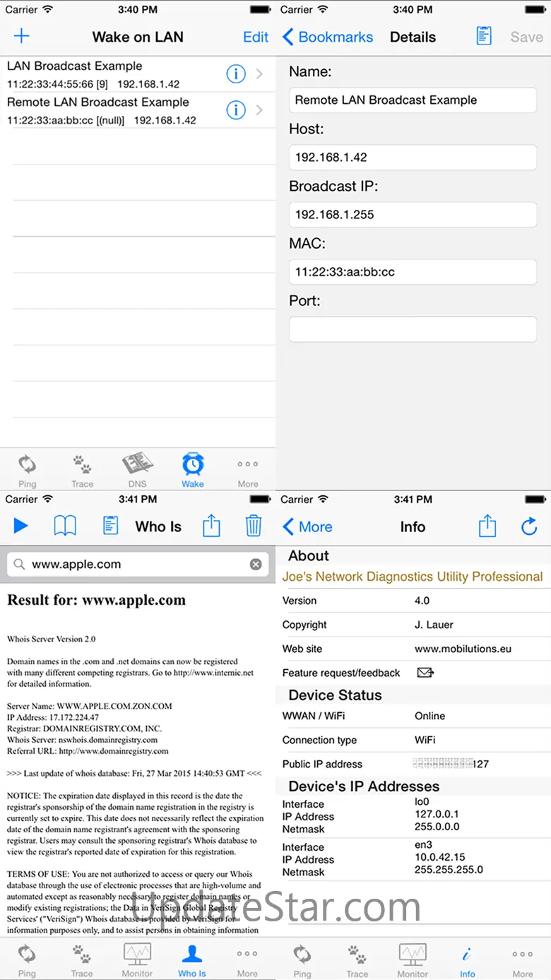Joe's Network Utility Pro 4.37