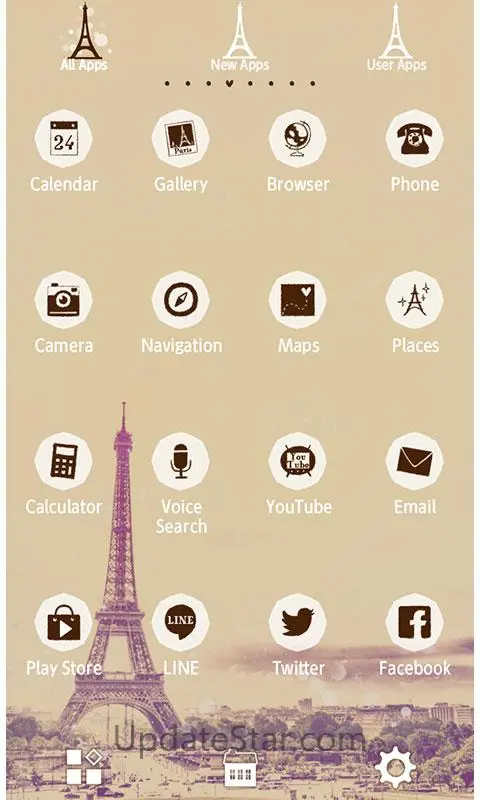 Eiffel Tower Theme-Paris sky- 1.0.1