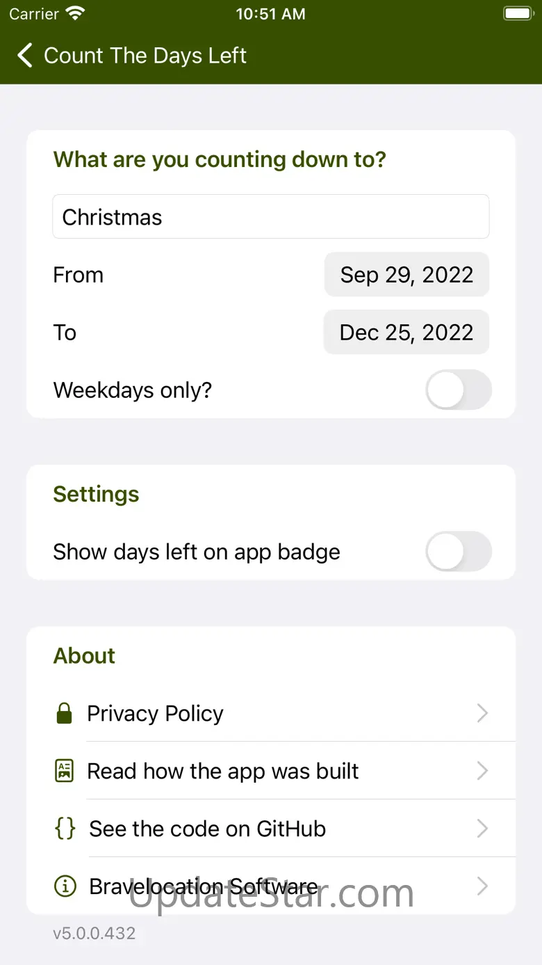 Count The Days Left 5.2.0