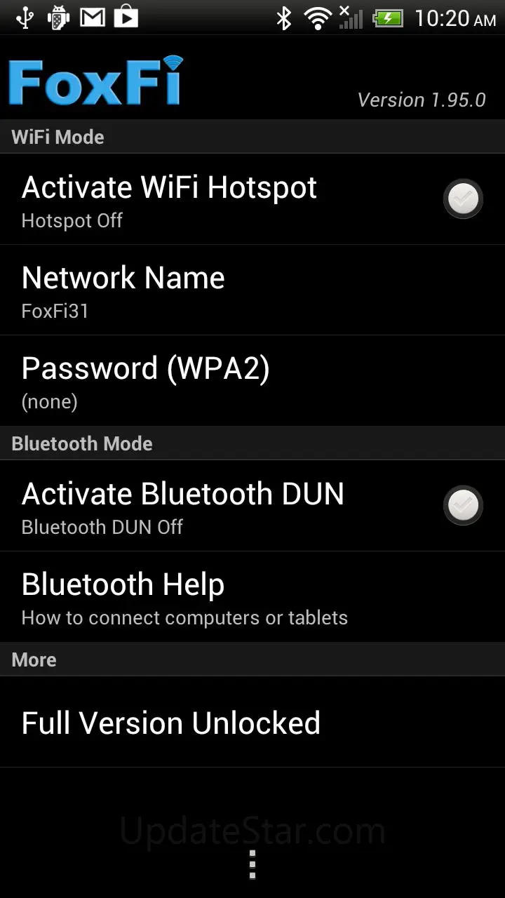 FoxFi Key (supports PdaNet) 1.20