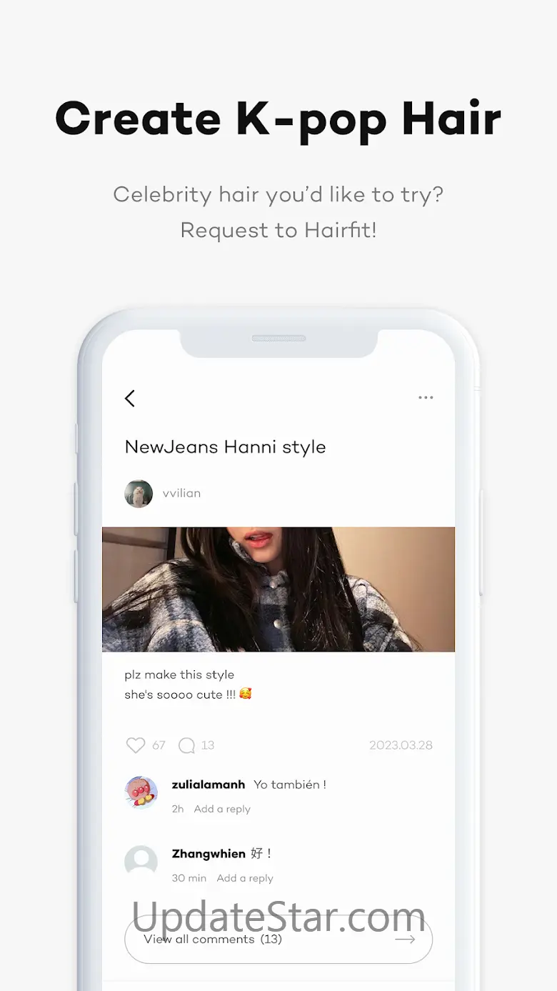 Hairfit - k-pop hairstyle 2.0.8