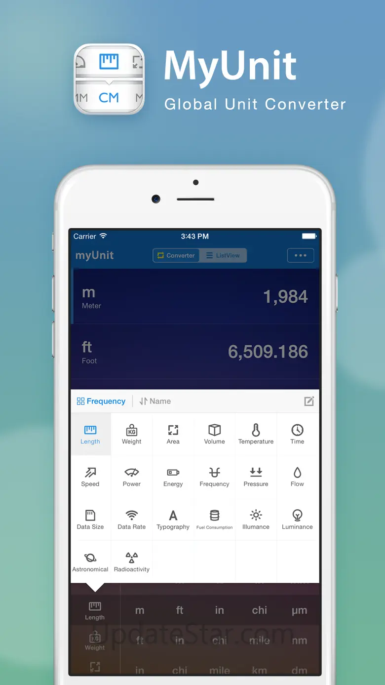 myUnit · Global Unit Converter 1.3
