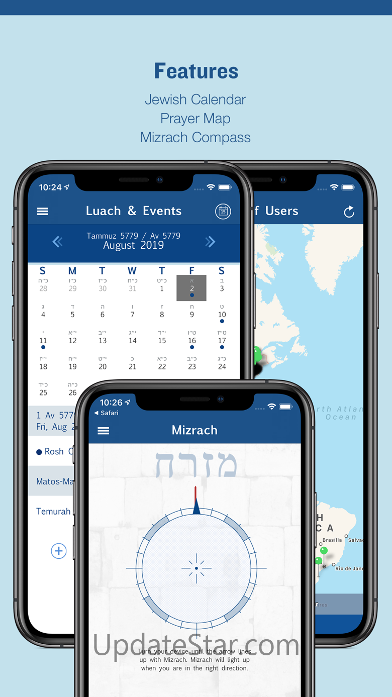 Siddur Zmanim Luach Minyanim 7.9.1