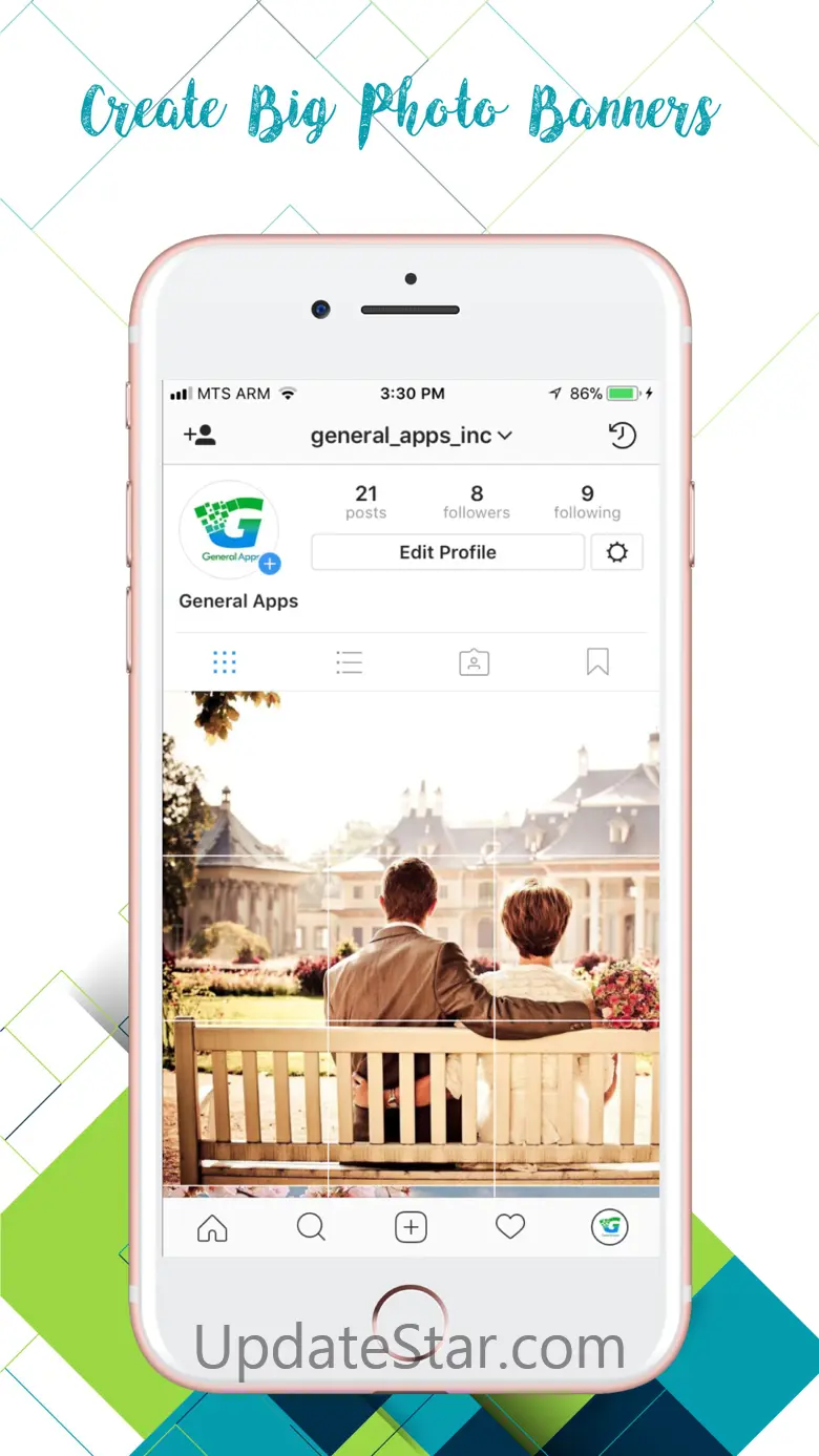 Tile pics for Insta - 9 photos 3.5