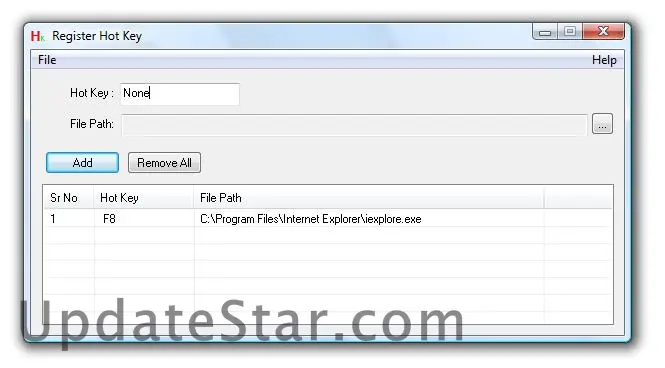 Register Hot Key 1.0