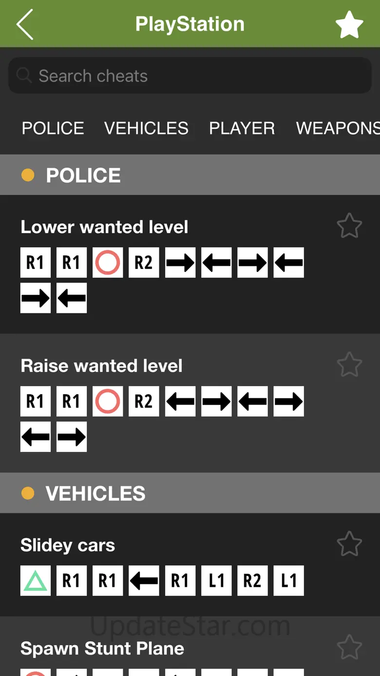Cheats for GTA V (5) 1.5